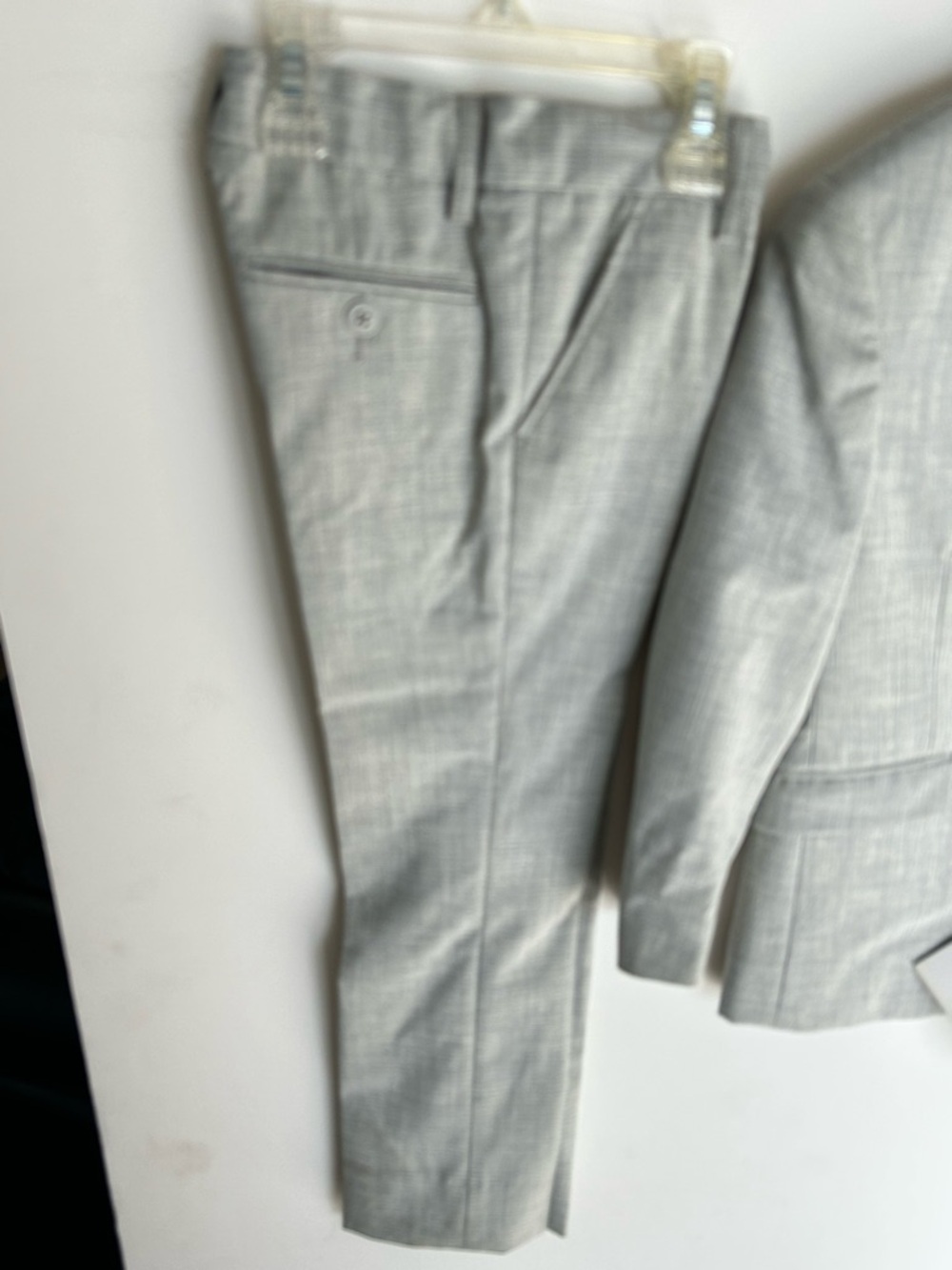 Appaman Light Gray poly rayon 2 button Boy’s Suit in size 5. Flat front pant NWT - Picture 3 of 5